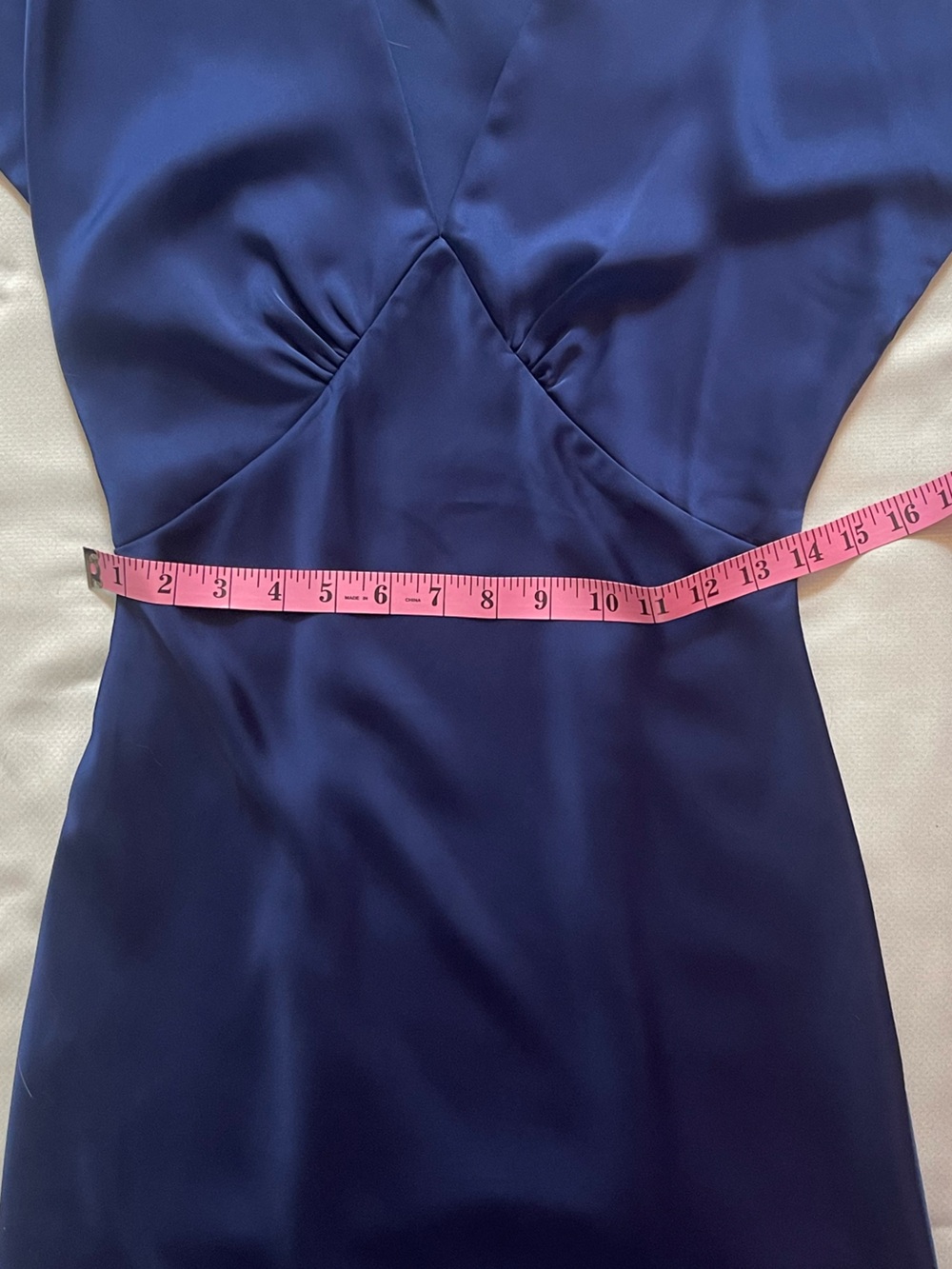 Atelier de La Hang (ADLH) Navy Blue Satin Maxi Dress - Picture 10 of 11